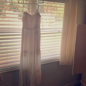 Bohemian white dress